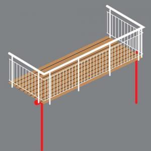Stehbalkon Typ: T DGA-STK
