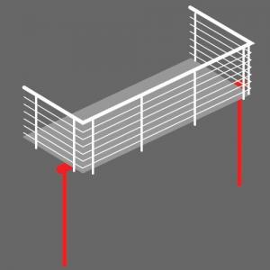 Stehbalkon Typ: T AL-REL
