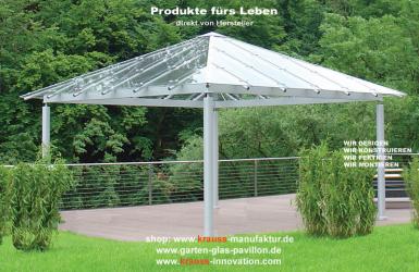 Fiewpoint, Hingucker, Tetragon, Glaspavillon, Pavillon, Glas, Gartenpavillon,