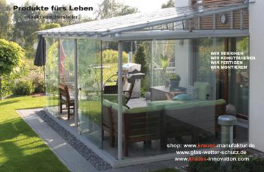 Garten Glashaus, Freizeitverglasung, Wintergarten, Sommergarten, Überdachung,