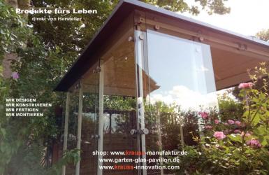 Sturmsichere Schiebtürverglasung, Schieberollen, Verglasung, Pavillon,