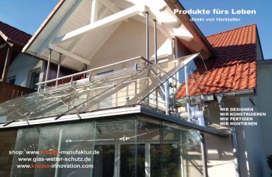Balkon, Glashaus, Freizeit Verglasung, Glasdach, Terrassendach, Überdachung,