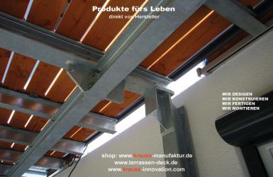 Traglasten, Fundamenteinleitung, Knotenbleche, Terrassendeck, Terrasse,