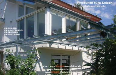 Stahlkonstruktion, Terrasse, Terrassendeck, Belagsmodule