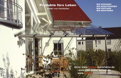 Terrassen Glasdach, GWS TERRASSENDACH, Eckdach, Überdachung, Glas,