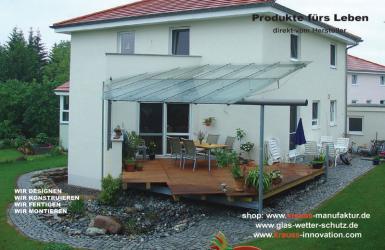 ECK-TERRASSENDACH, Glasdach,  TERRASSENDACH, Überdachung, Terrasse, Glas,
