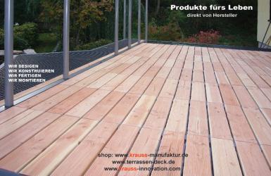 Douglasie Rollroste, Rollrost-Gummi, Terrasse, Terrassendeck,