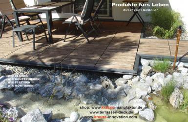 Gartensteg, Terrassendeck, Randprofil, Terrasse, Gartenterrasse,