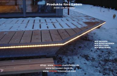 Randprofilbeleuchtung, TERRASSENDECK-BELEUCHTUNG, Terrasse, Licht,