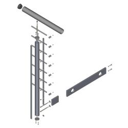 Geländerpfosten Seite/Wand 