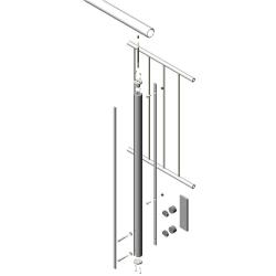 Pfosten-Staketen-Rahmenbalkon 