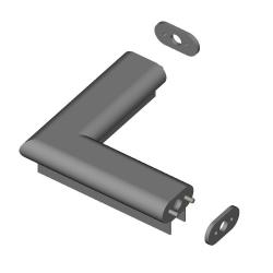 NG Oval-Handlauf Ecke 90° 