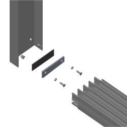 GWS Schiebetürschienen Endplatte 