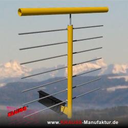 Geländer m. Relingfüllung, Trägermontage Vorne 