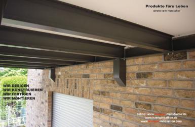 Aluminium Warzenblech Duett, Geländer, Staketen, Abgehängt, Balkon,