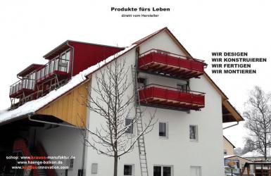 Stehbalkon, Geländer, Balkon, Dielenboden DGA, Glasboden, Reling, Glasbrüstung,