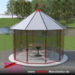 Glas-Pavillon 10-Eck 