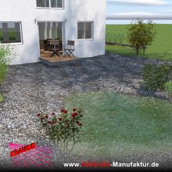 Terrassen-Deck mit Douglasienbelag 