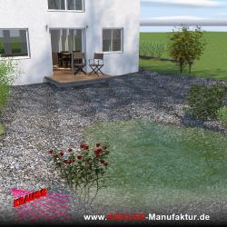 Terrassen-Deck mit Douglasienbelag 