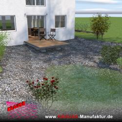 Terrassen-Deck mit Douglasienbelag 