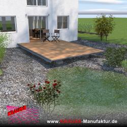 Terrassen-Deck mit Douglasienbelag 