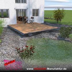 Terrassen-Deck mit Douglasienbelag 