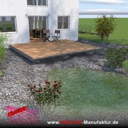 Terrassen-Deck mit Douglasienbelag 