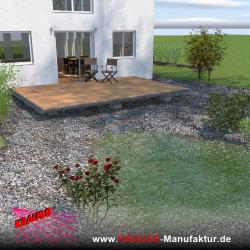 Terrassen-Deck mit Douglasienbelag 
