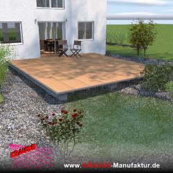 Terrassen-Deck mit Douglasienbelag 