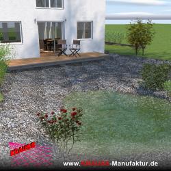 Terrassen-Deck mit Douglasienbelag 