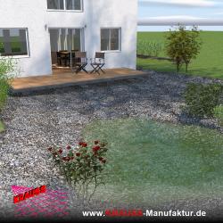 Terrassen-Deck mit Douglasienbelag 