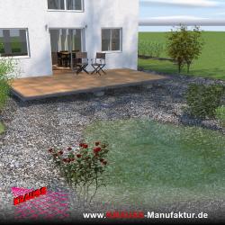 Terrassen-Deck mit Douglasienbelag 