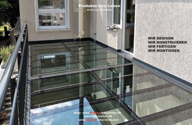 begehbarer Glasboden, Balkon, Stehbalkon, Glas-Bodenbelag, Glasbalkon,
