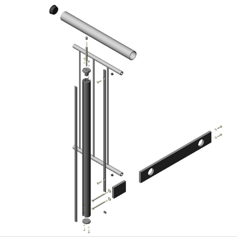 Geländerpfosten Seite/Wand 