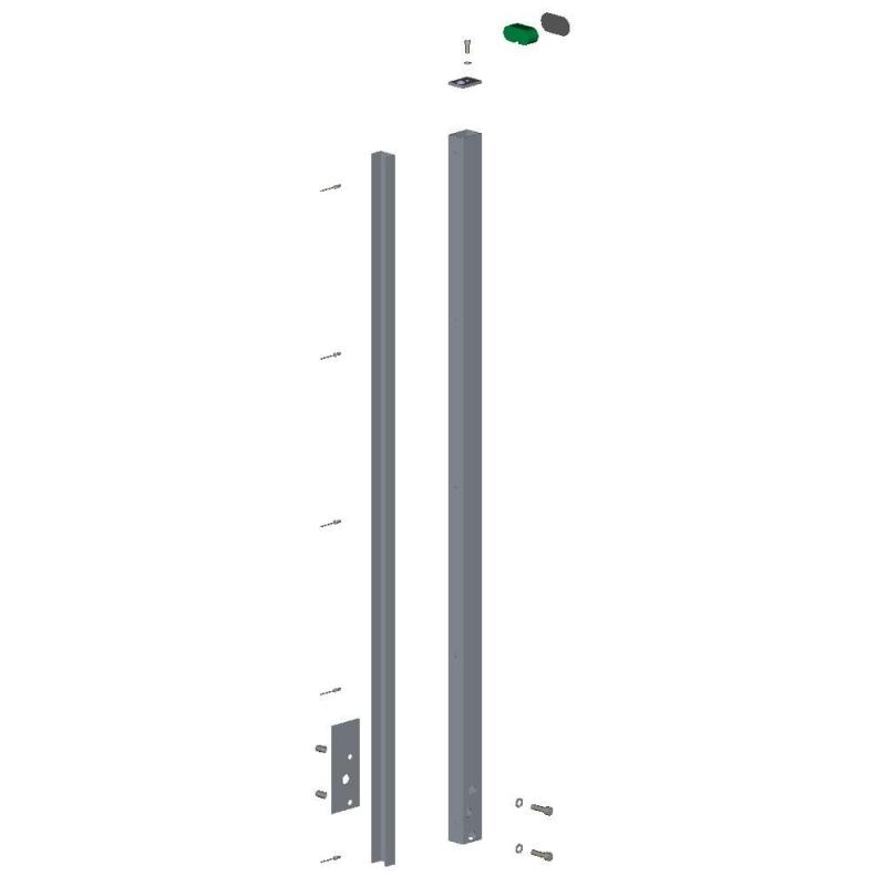 Nurglas-Geländer Wand, rechts 