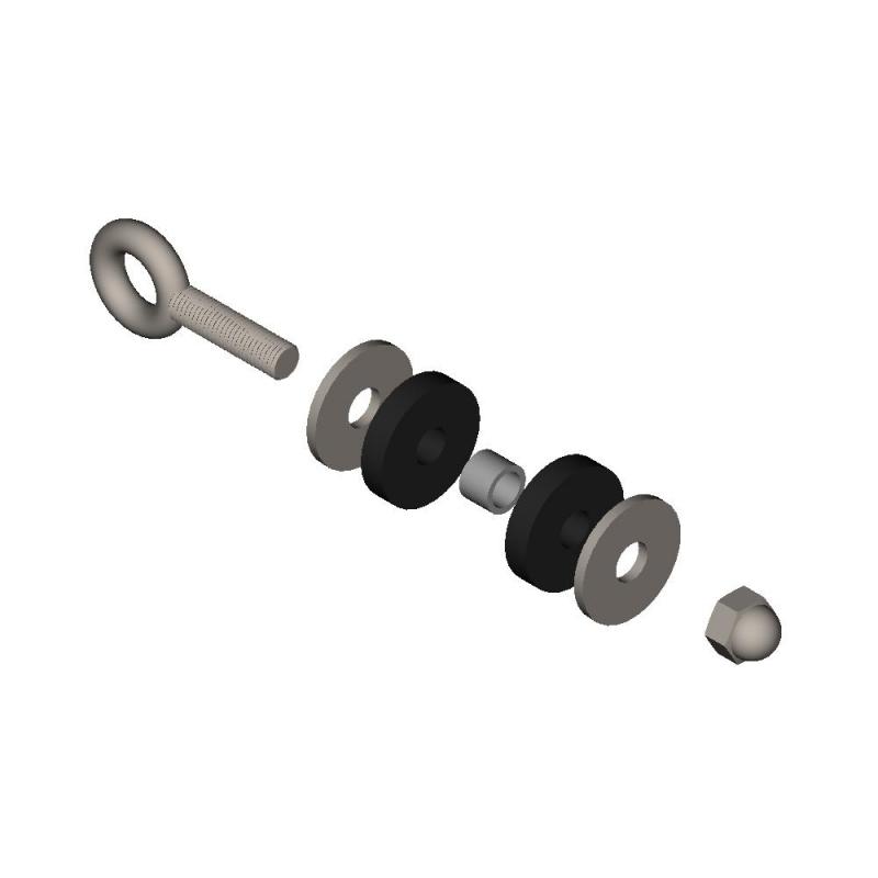 Reling-Glashalter Ringschraube 
