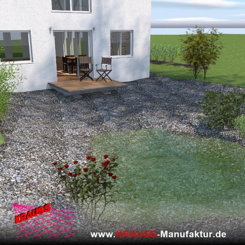 Terrassen-Deck mit Douglasienbelag 