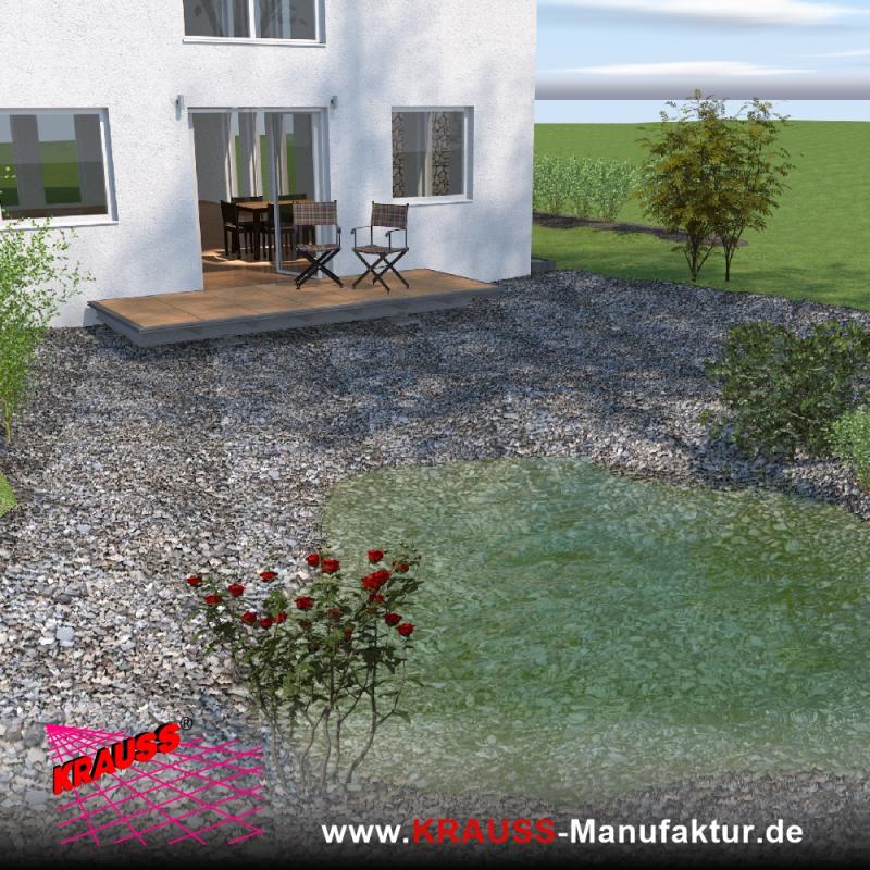 Terrassen-Deck mit Douglasienbelag 