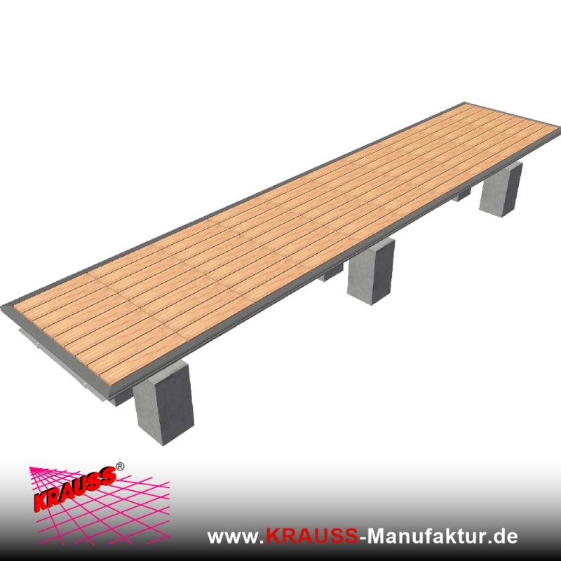 Terrassen-Deck mit Douglasienbelag 